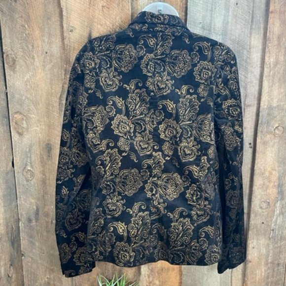 Lauren Ralph Lauren NWOT Velvet Tapestry Blazer - Size 10 - Never Worn - Picture 3 of 12